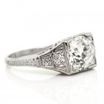 Art Deco 1.72 cts. OEC Plat Ring