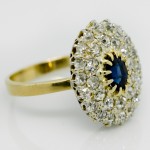 1910 Sapphire Diamond Ring