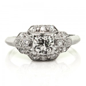 Art Deco 0.60 cts. OEC Diamond Ring