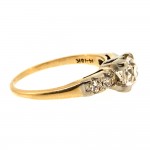 0.70 cts. OEc 2 Tone Gold Ring