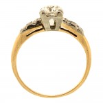 0.70 cts OEC 2 Tone Gold Ring