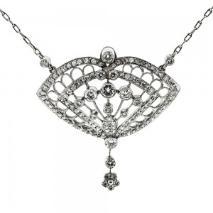 Handmade Platinum Diamond Pendant