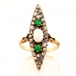 Victorian Opal Marq shape ring