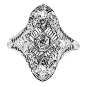 Filigree North South OEC Ring