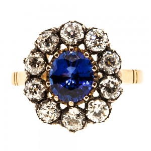 1.41 Sapphire & OEC Gold Ring