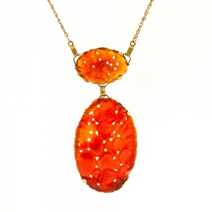 1930 Carved Carnelian