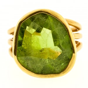 Peridot & Gold Ring