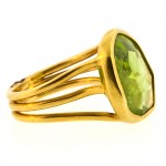 Peridot & Gold Ring