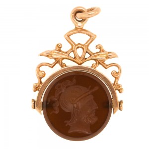 Sardonyx Intaglio Rose Gold