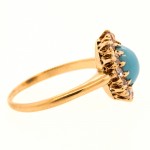 Antique Turquoise & OEC Ring