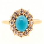 Antique Turquoise & OEC Ring