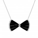 1920 Onyx Diamond Bow Tie