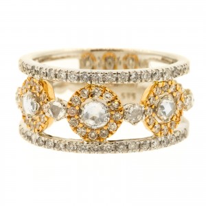 Rose & RBC Gold Wide Band